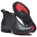 Bota Masculina Couro Legítimo Botina cor Preto 033 