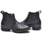 Bota Masculina Couro Legítimo Botina cor Preto 033 