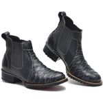 Bota Masculina Couro Legítimo Botina cor Preto 033 