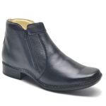 Bota Masculina Couro Legítimo Botina cor Preto 046 