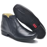 Bota Masculina Couro Legítimo Botina cor Preto 046 