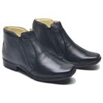 Bota Masculina Couro Legítimo Botina cor Preto 046 
