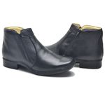 Bota Masculina Couro Legítimo Botina cor Preto 046 