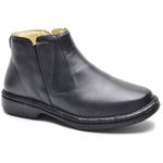 Bota Masculina Couro Legítimo Botina cor preto 048 