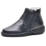 Bota Masculina Couro Legítimo Botina cor Preto 049 