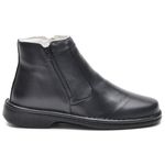 Bota Masculina Couro Legítimo Botina cor Preto 049 