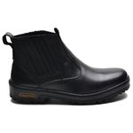 Bota Masculina Couro Legítimo Botina cor Preto 082 