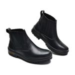 Bota Masculina Couro Legítimo Botina cor Preto 082 