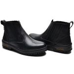 Bota Masculina Couro Legítimo Botina cor Preto 082 