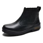 Bota Masculina Couro Legítimo Botina cor Preto 082 