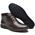 Bota Masculina em Couro Legitimo Cor Café 1005 