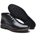 Bota Masculina em Couro Legitimo Cor Preto 1005 