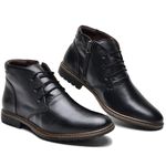Bota Masculina em Couro Legitimo Cor Preto 1005 