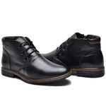Bota Masculina em Couro Legitimo Cor Preto 1005 