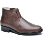 Bota masculino cano alto em couro legitimo cor Cafe 