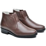 Bota masculino cano alto em couro legitimo cor Cafe 