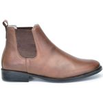 Bota masculino cano alto em couro legitimo cor Café AE41