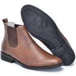 Bota masculino cano alto em couro legitimo cor Café AE41
