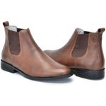 Bota masculino cano alto em couro legitimo cor Café AE41