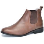 Bota masculino cano alto em couro legitimo cor Café AE41