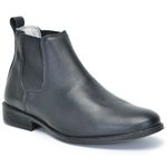 Bota masculino cano alto em couro legitimo cor Preto AE41 