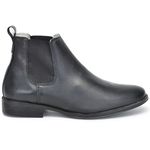 Bota masculino cano alto em couro legitimo cor Preto AE41 