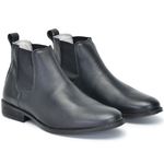 Bota masculino cano alto em couro legitimo cor Preto AE41 