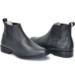 Bota masculino cano alto em couro legitimo cor Preto AE41 