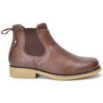 Botina masculino de couro legitimo cor Chocolate 535 