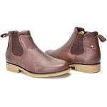 Botina masculino de couro legitimo cor Chocolate 535 