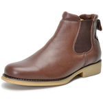 Botina masculino de couro legitimo cor Chocolate 535 