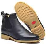 Botina masculino de couro legitimo cor preto 535 