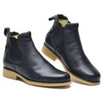 Botina masculino de couro legitimo cor preto 535 
