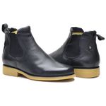 Botina masculino de couro legitimo cor preto 535 