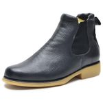 Botina masculino de couro legitimo cor preto 535 