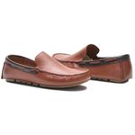 Mocassim masculino couro cor Cafe 