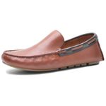 Mocassim masculino couro cor Cafe 