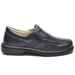 Mocassim de couro legitimo masculino cor Preto 180 