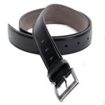 Cinto Masculino Couro Legítimo Costura Lateral - Ref. 020 35mm Cor Preto