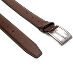 Cinto Masculino Couro Legítimo Costura Lateral - Ref. 020 35mm Cor Café