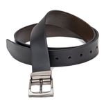 Cinto Dupla Face Masculino Couro Legítimo Premium - Ref. 061 35mm Cor Preto e Café