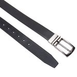 Cinto Dupla Face Masculino Couro Legítimo Premium - Ref. 061 35mm Cor Preto e Café