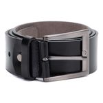 Cinto Masculino Couro Legítimo Premium Liso - Ref. 070 40mm Cor Preto