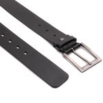 Cinto Masculino Couro Legítimo Premium Liso - Ref. 070 40mm Cor Preto