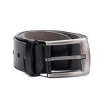 Cinto Masculino Couro Legítimo Premium Liso - Ref. 058 35mm Cor Preto