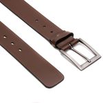 Cinto Masculino Couro Legítimo Premium Liso - Ref. 070 40mm Cor Café