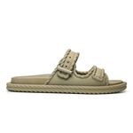 Sandalia Feminina Tranças Confortavel Elegante Verde Militar 