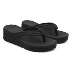 Chinelo Sandalia Feminina Tranças Confort Resistente Preto 