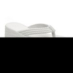 Chinelo Sandalia Feminina Tranças Confortavel Cor Off White 