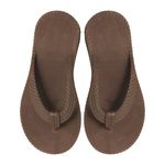Chinelo Sandalia Feminina Tranças Confort Resistente Ocre